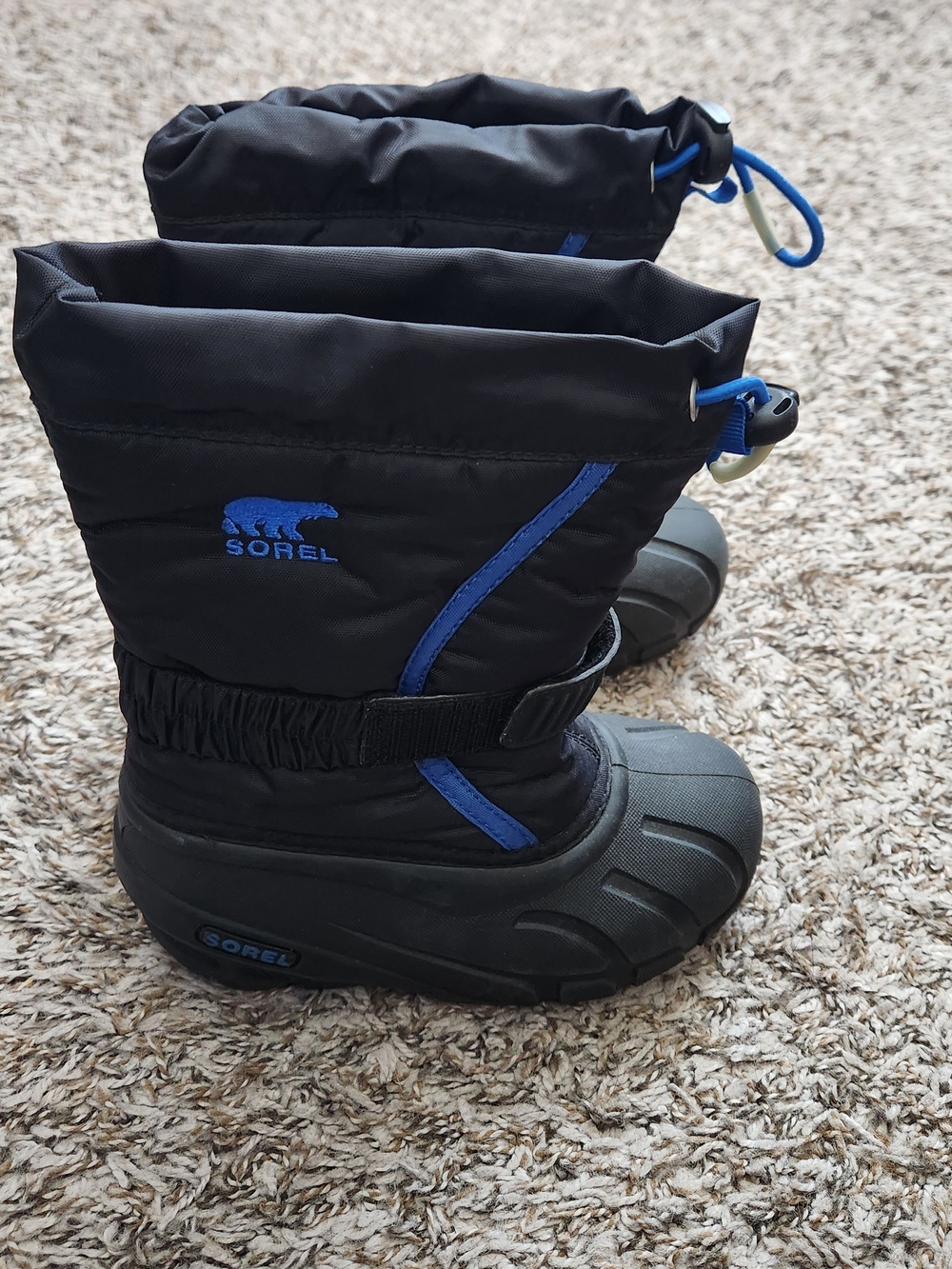 SOREL Flurry Waterproof Snow Boots Toddler Kids 11 Black Ski Winter Outdoors